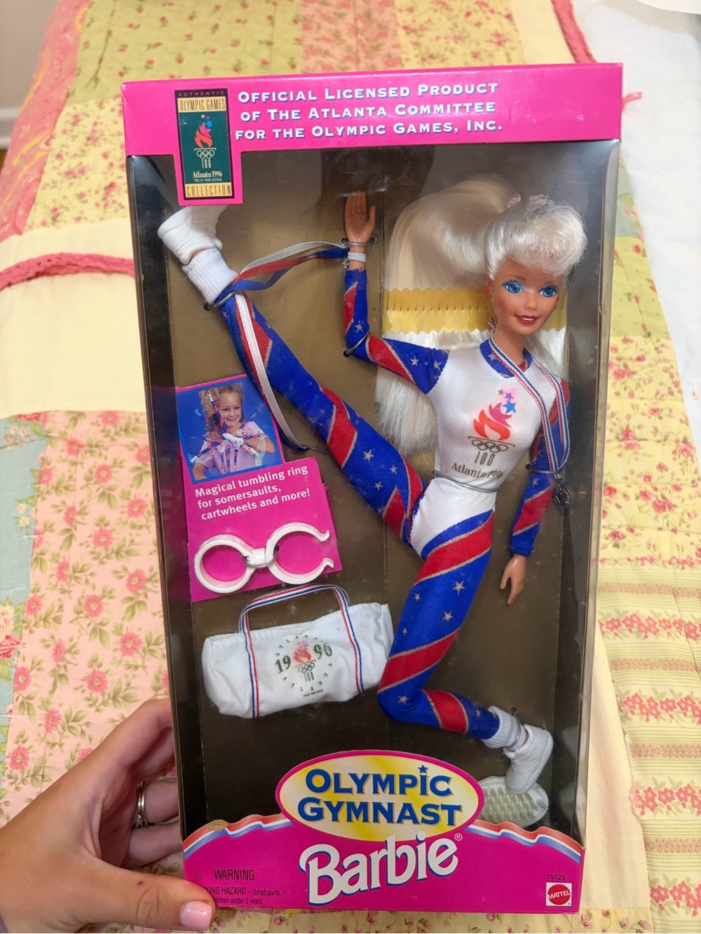 Barbie Olympic Gymnast Doll in Red, White & Blue Leotard - Barbie